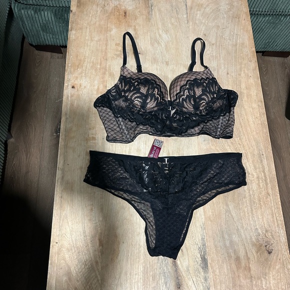 Adore Me Other - NWT Adore Me | Black Lace Bra and Panty Set
